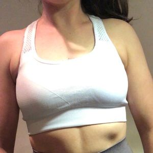 NVGTN White Arrow Seamless Bra